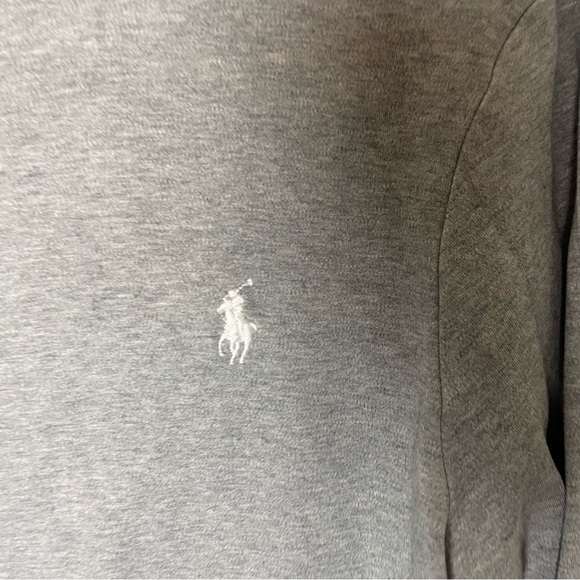 Vintage POLO Ralph Lauren Gray Zip Up Sweater Size Medium - Picture 2 of 9